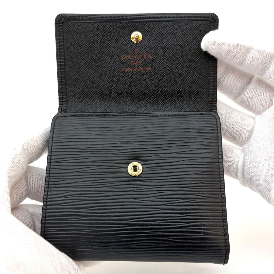【美品】ルイヴィトン Wホック エピ ポルトモネ ビエ カルト クレディ 財布