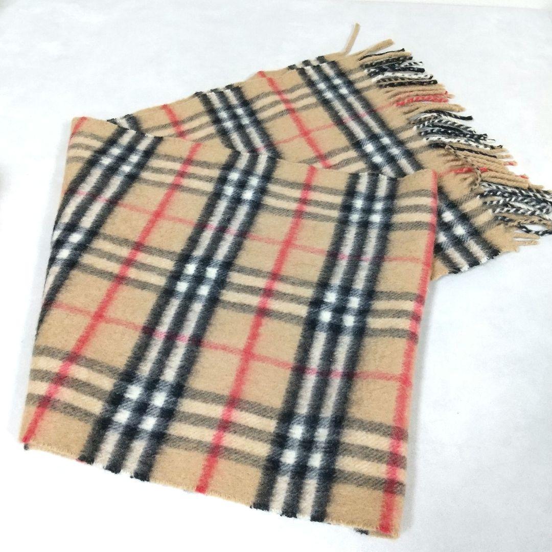 訳有り美品❢　BURBERRY　ノバチェック　カシミア100%　マフラー