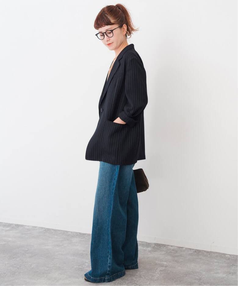 ☆【完売品】Spick＆Span ドレープストライプジャケット Fサイズ☆