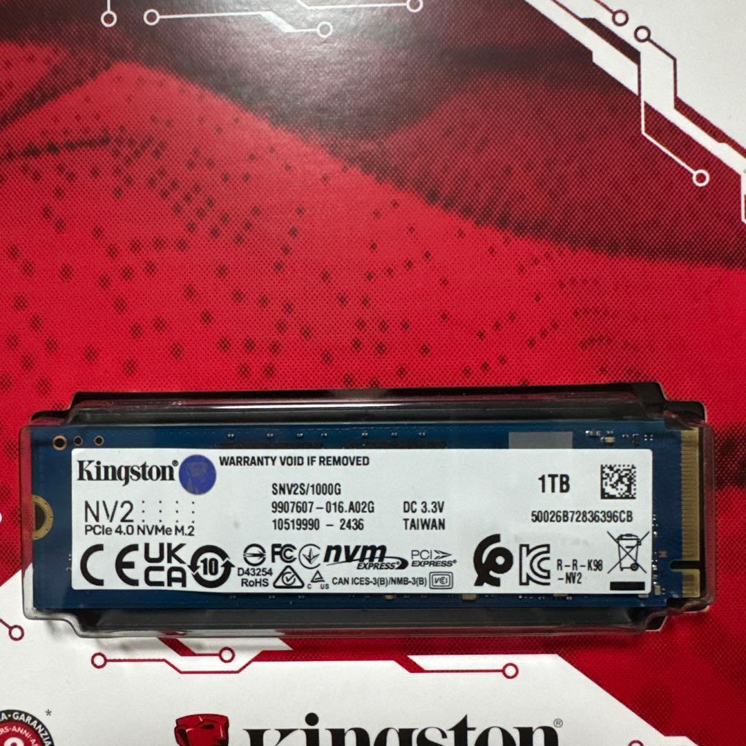 キングストンテクノロジー Kingston SSD NV2 1TB M.2 台湾