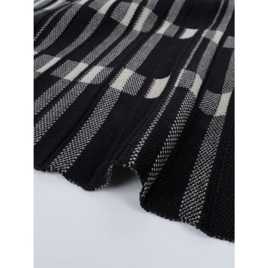 最終◆ヤマダヤ★新品★CLOVE【М】冬ニットプリーツスカート　wゴムBLACK