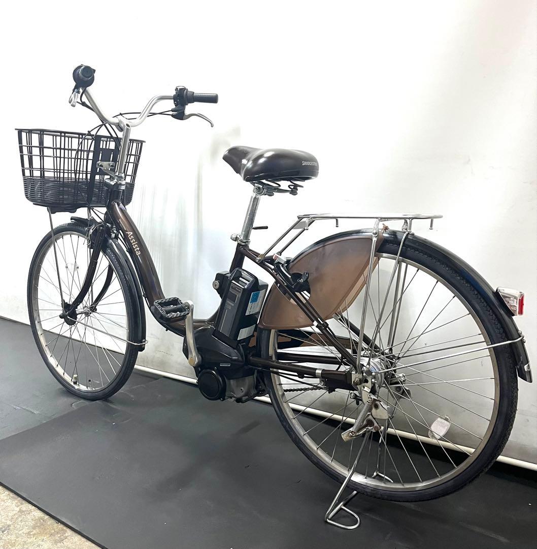 1年保証 ブリヂストン　アシスタ　26インチ　街乗り　茶色　電動アシスト自転車