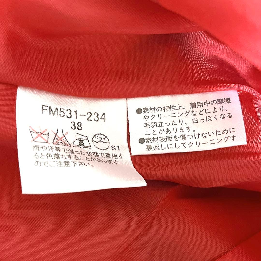 【美品】バーバリーブルーレーベル ワンピース ノバチェック 赤 レッド 38 M