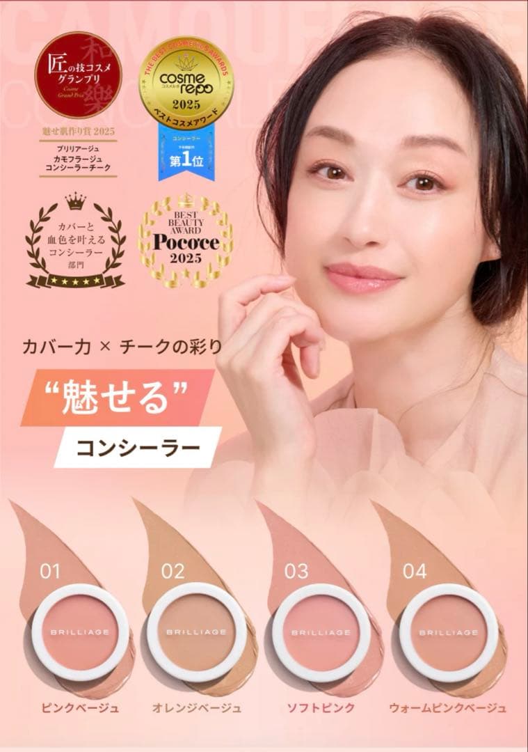 【新品】ブリリアージュ　カモフラージュコンシーラーチーク