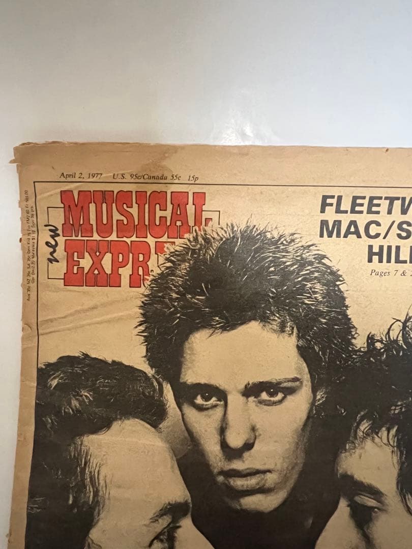 激レア❗️ ザ クラッシュ　N.M.E 1977年4月2日　the clash