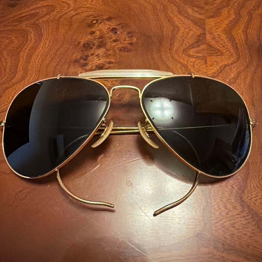 B&L Ray-Banティアドロップ　サングラス USA ゴールド　58◻︎14