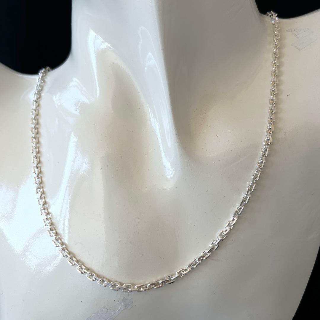 シルバー925小豆チェーンネックレス 45cm3mm アズキチェーン新品