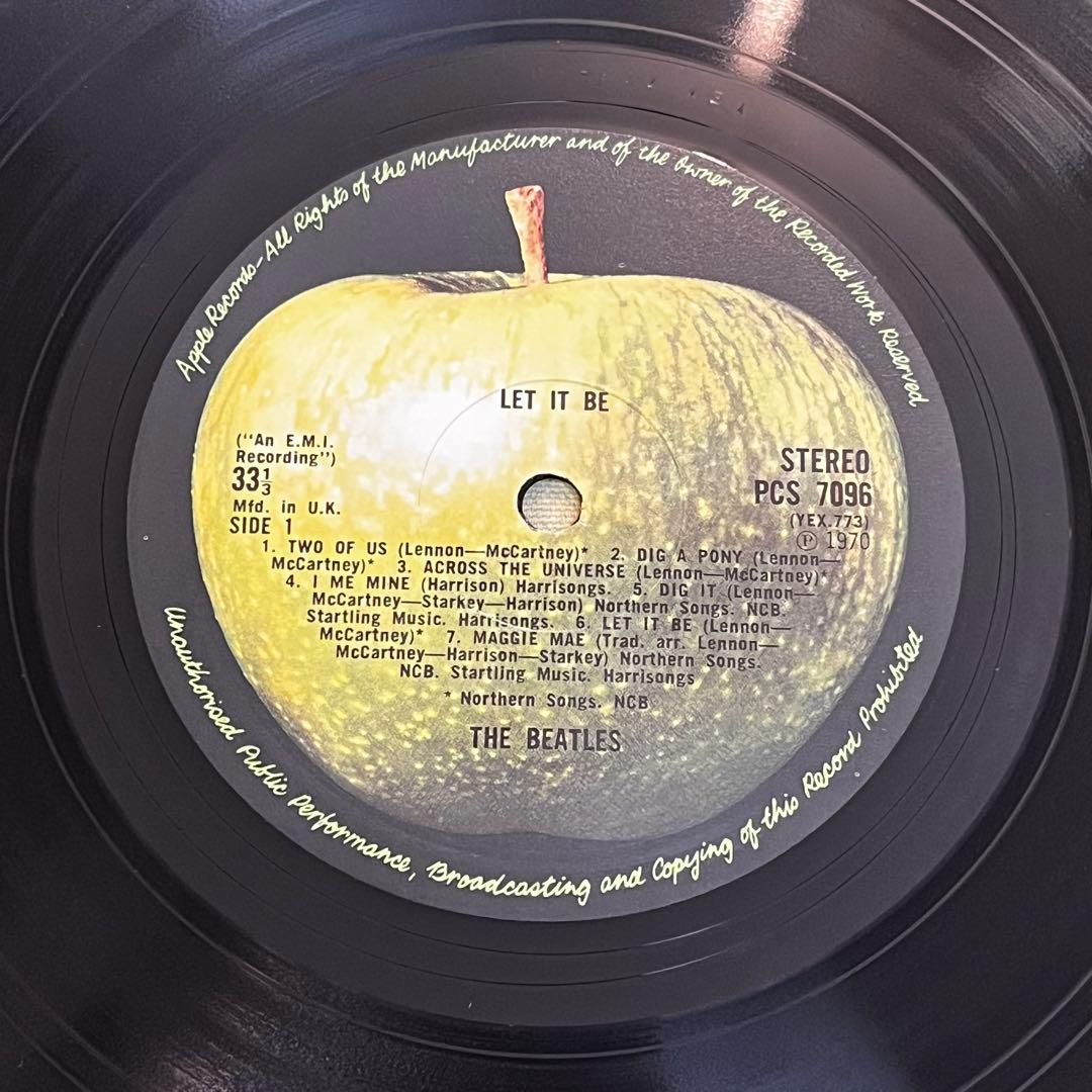 UK ビートルズ LET IT BE PCS7096 コーティングジャケ
