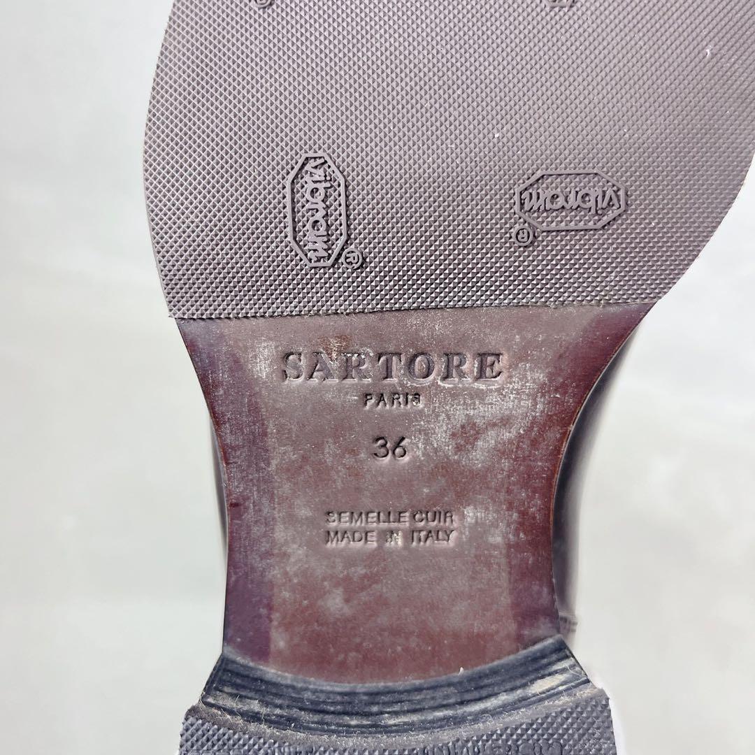 美品✨SARTORE ジョッキーブーツ ロングブーツ 36 イタリア製 濃茶