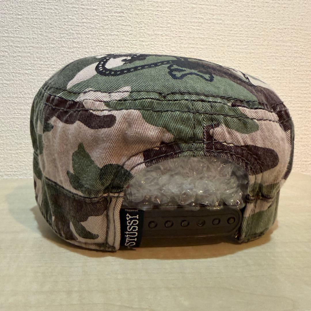 00s STUSSY ワークキャップ　迷彩　カモ柄　ステューシー