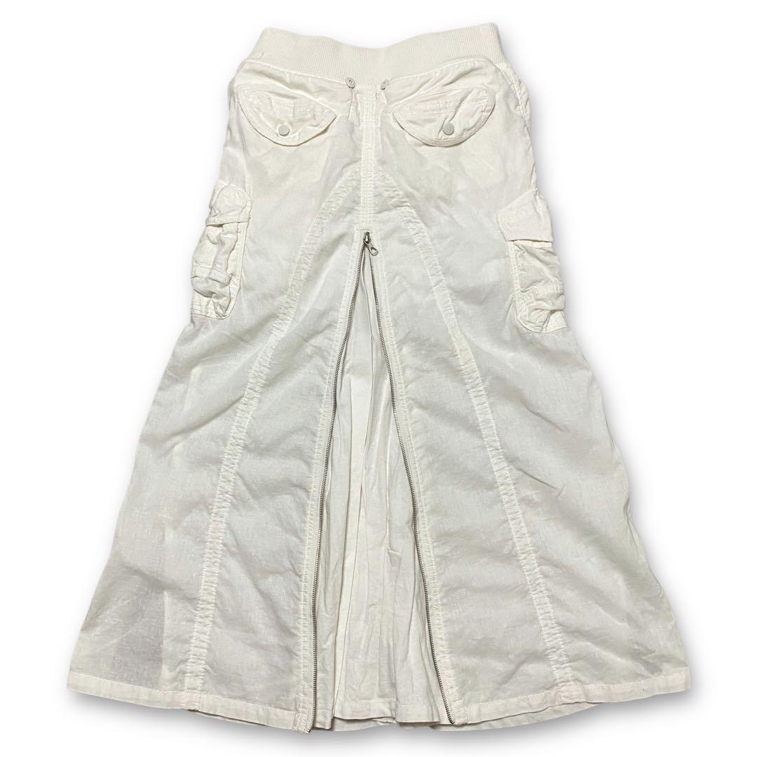スカート archive goa gimmick zip cargo long skirt