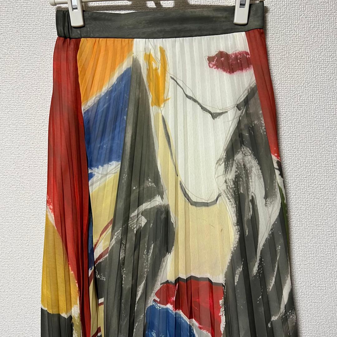 【Ameri】MY DEAR SHEER PLEATS SKIRT