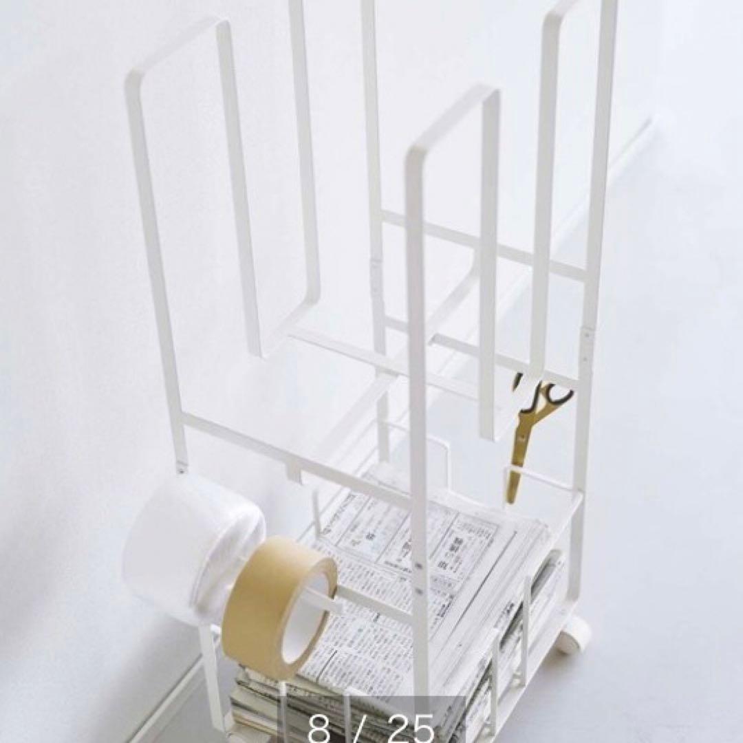 山崎実業 Yamazaki tower ダンボール＆新聞ストッカー