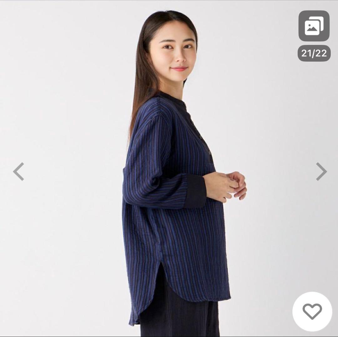 【新品】UCHINOマシュマロガーゼ オルタネイト ストライプパジャマ 完売品