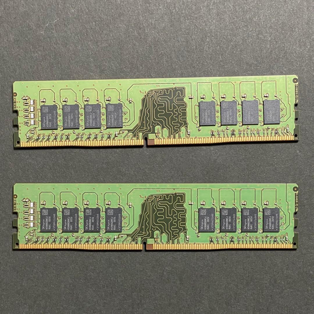Skhynix DDR4 2666V 32GB(16GB×2)メモリ