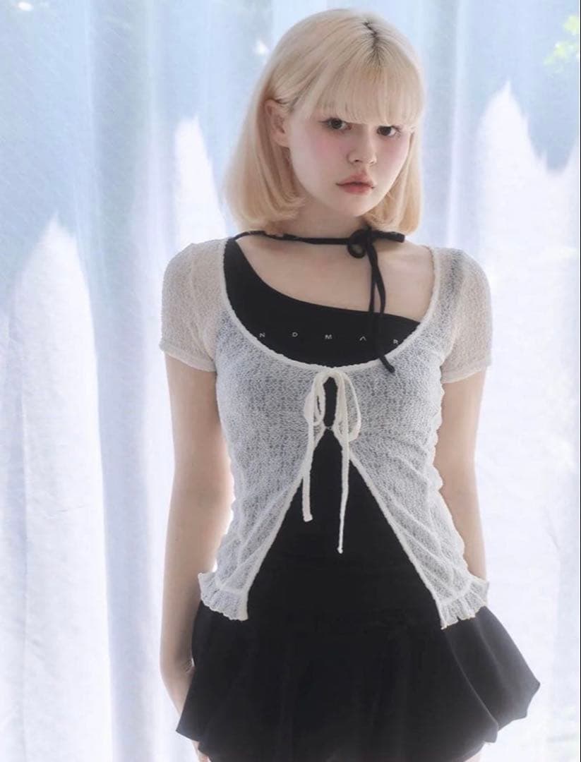 トップス andmary Claire set tops black