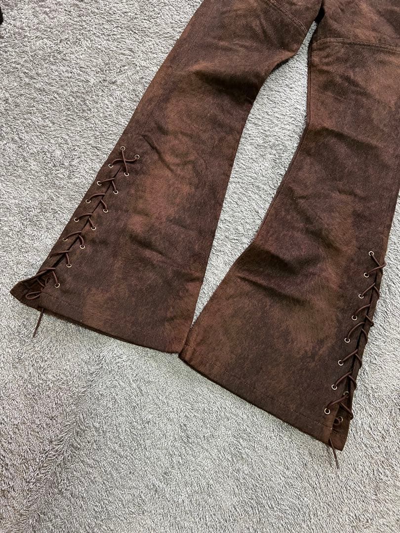 パンツ \"TORNADO MART\" Lace-up Flare Pants