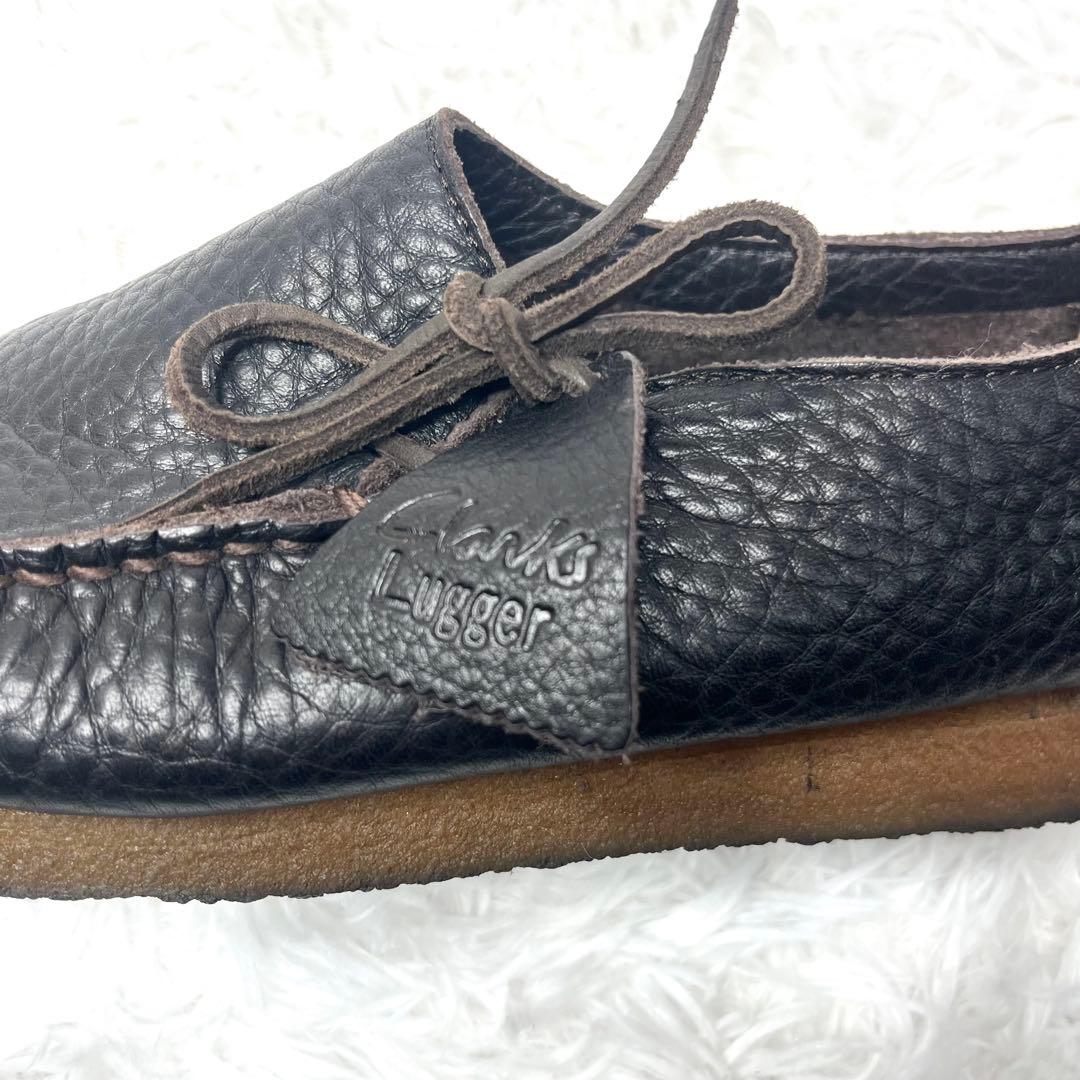 【極美品】 短時間着用 クラークス ラガー モカシンシューズ 25.5cm 茶色