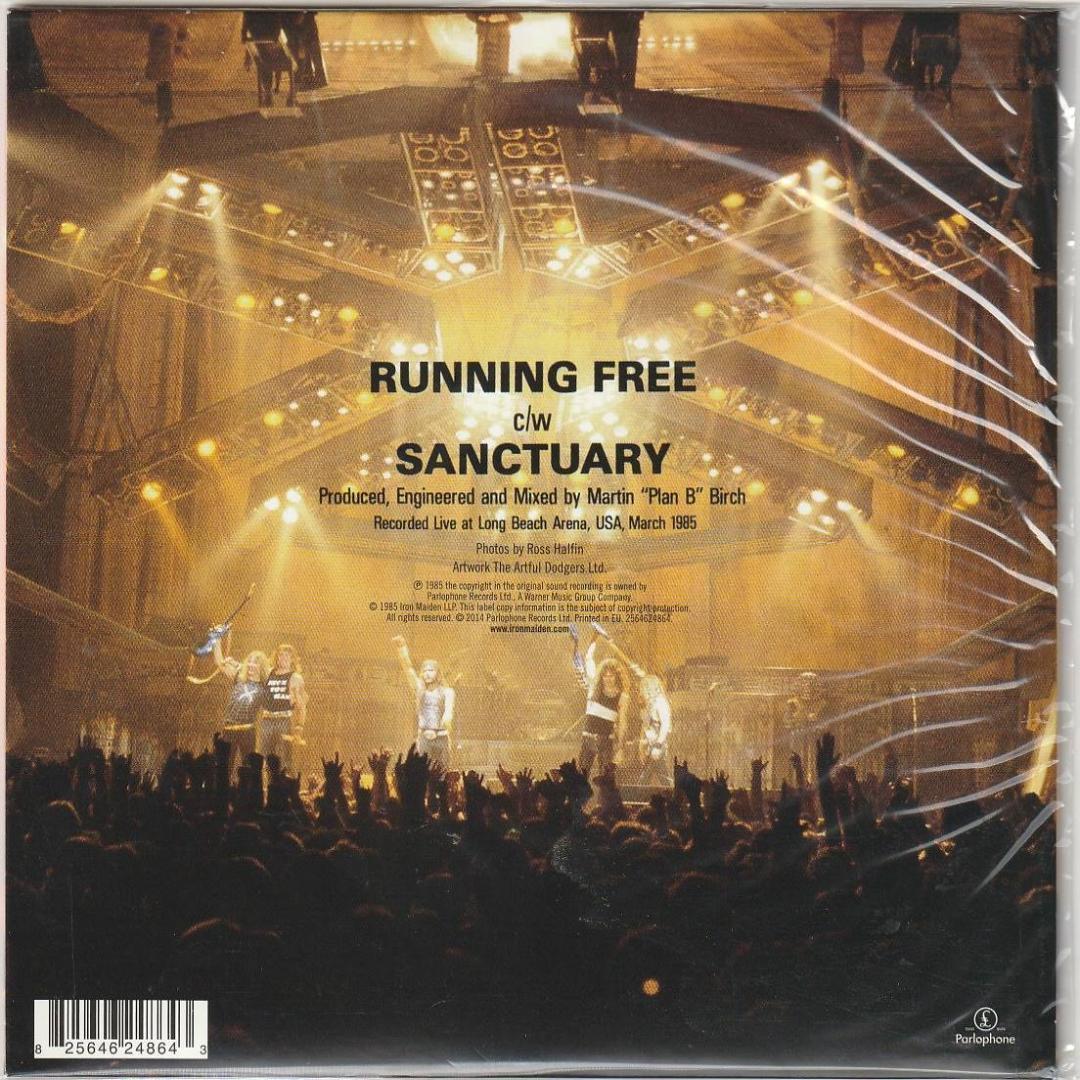 アイアン・メイデン　Running Free / Sanctuary　限定 7”