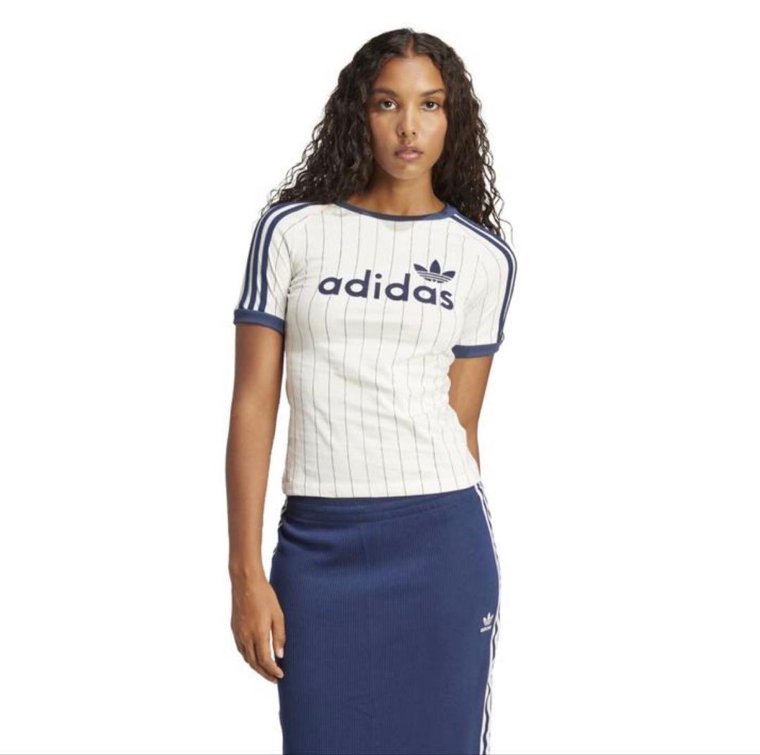 adidasリニアグラフィックカリ半袖TシャツM アディダスオリジナルスTシャツ