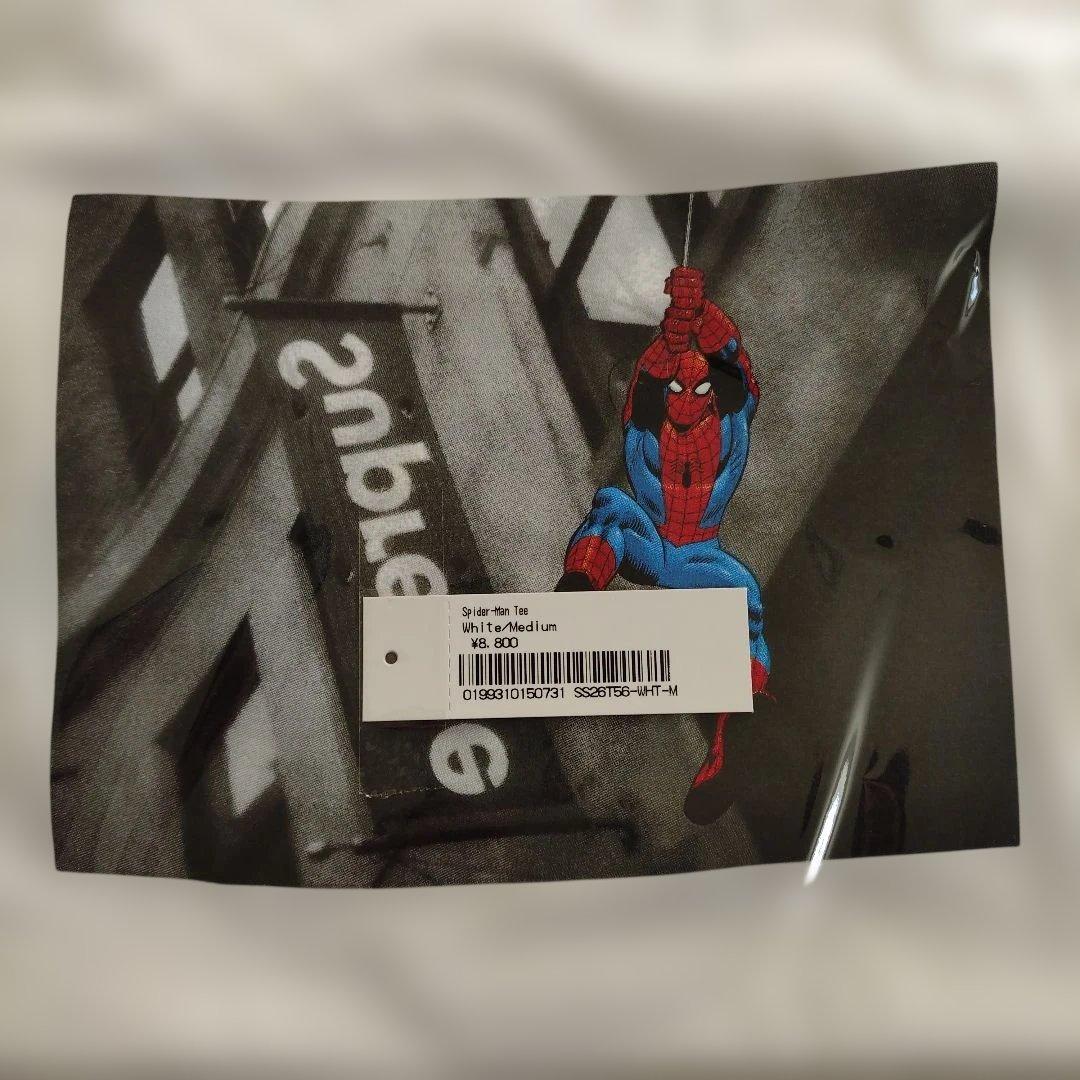 Supreme® Spider-Man ホワイト ステッカー付　スパイダーマン