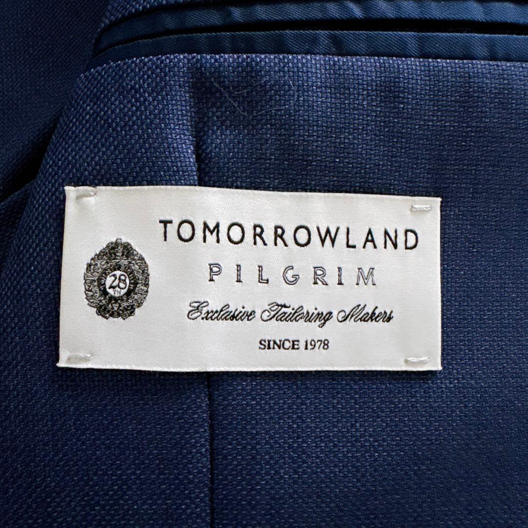 【TOMORROWLAND PILGRIM】 ゼニア生地ジャケット ネイビー50