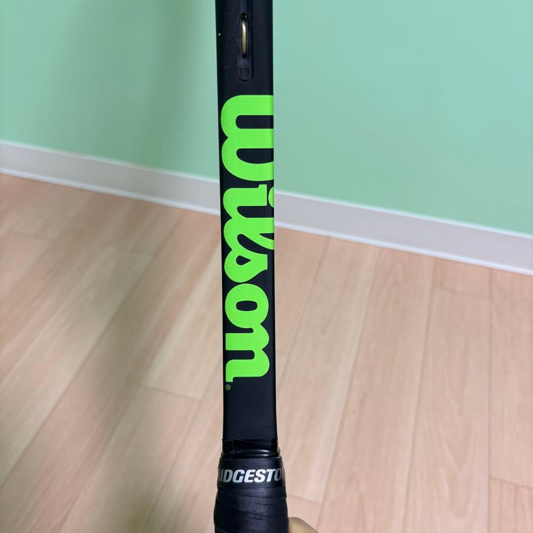 BLADE 100 テニスラケット 黒/緑 V7 Wilson