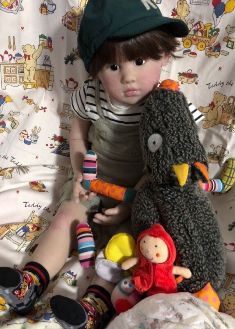 グラスアイ　男の子　トドラー　リボーンドール☆彡