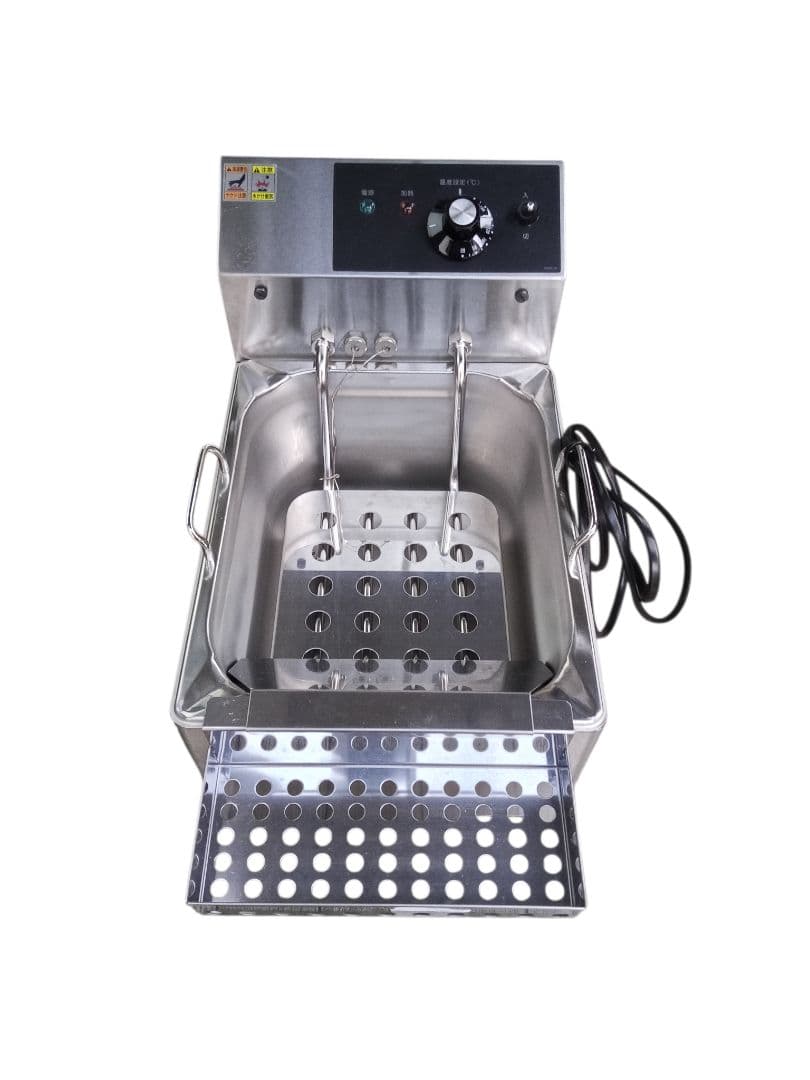【美品】TANICO 電気フライヤー 4～8L ミニ卓上タイプ TCFL-8T