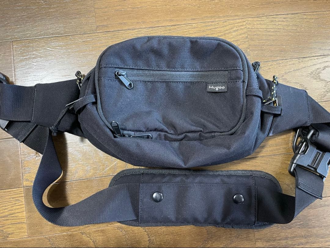 【ほつれあり】hugoo ヒップシートハグー 抱っこ紐 ショルダーバッグ