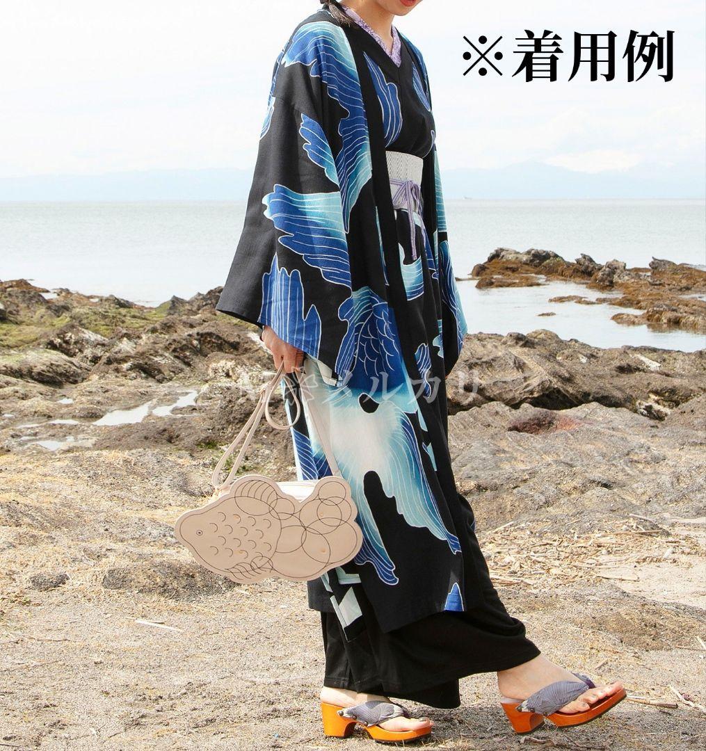 新品未使用✨️新色倭物やカヤたゆたう金魚UV長羽織和柄和風着物 オケージョン夏祭