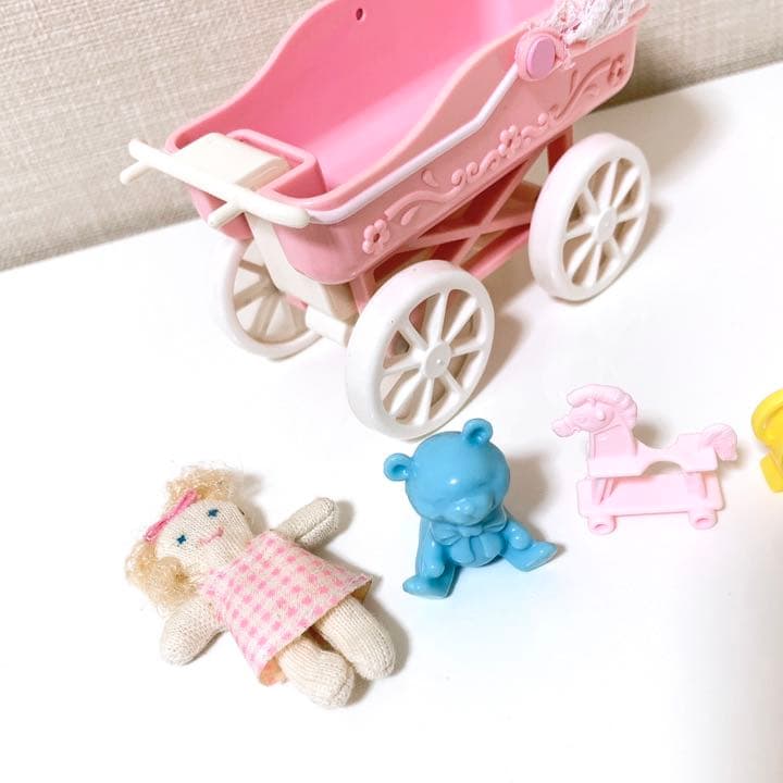当時品 レア 平成レトロ バービー人形 とことこ動く ケリーちゃん ベビーカー