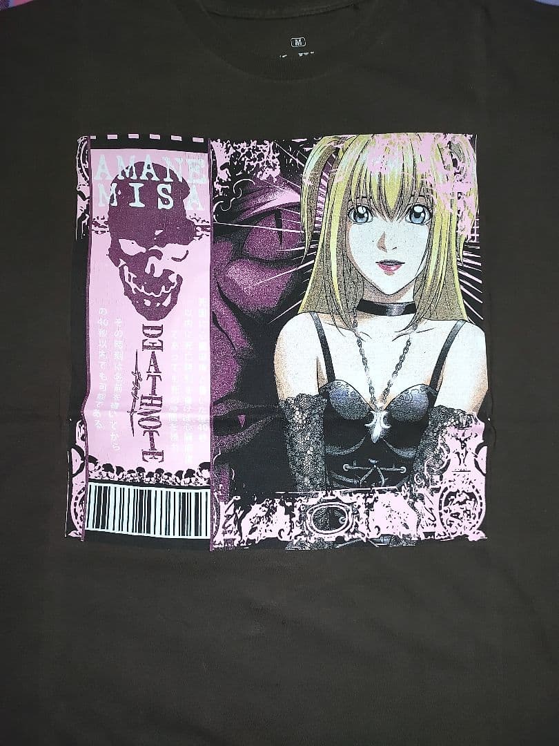 DEATH NOTE ミサミサ 弥海砂 アニメ Tシャツ ブラウン Mサイズ