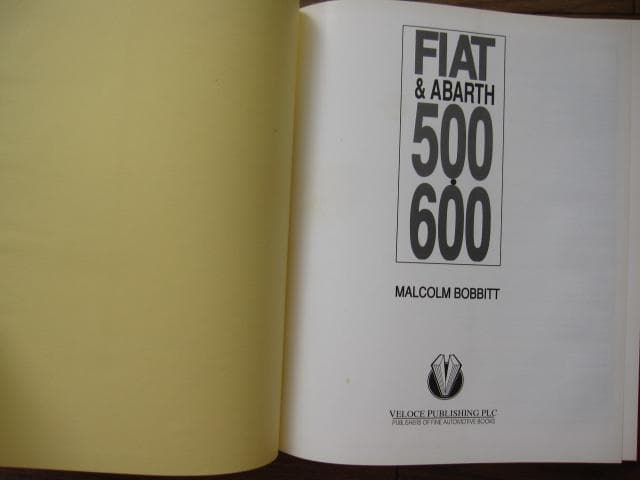 FIAT＆ABARTH 500・600 / Malcolm Bobbitt