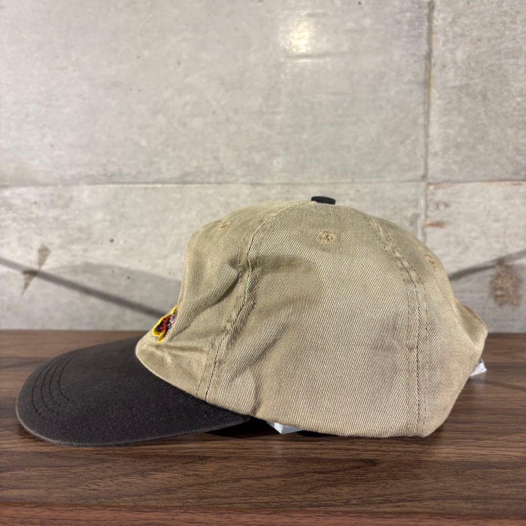 90's USA製 JURASSIC PARK 2トーン キャップ ベージュ 黒