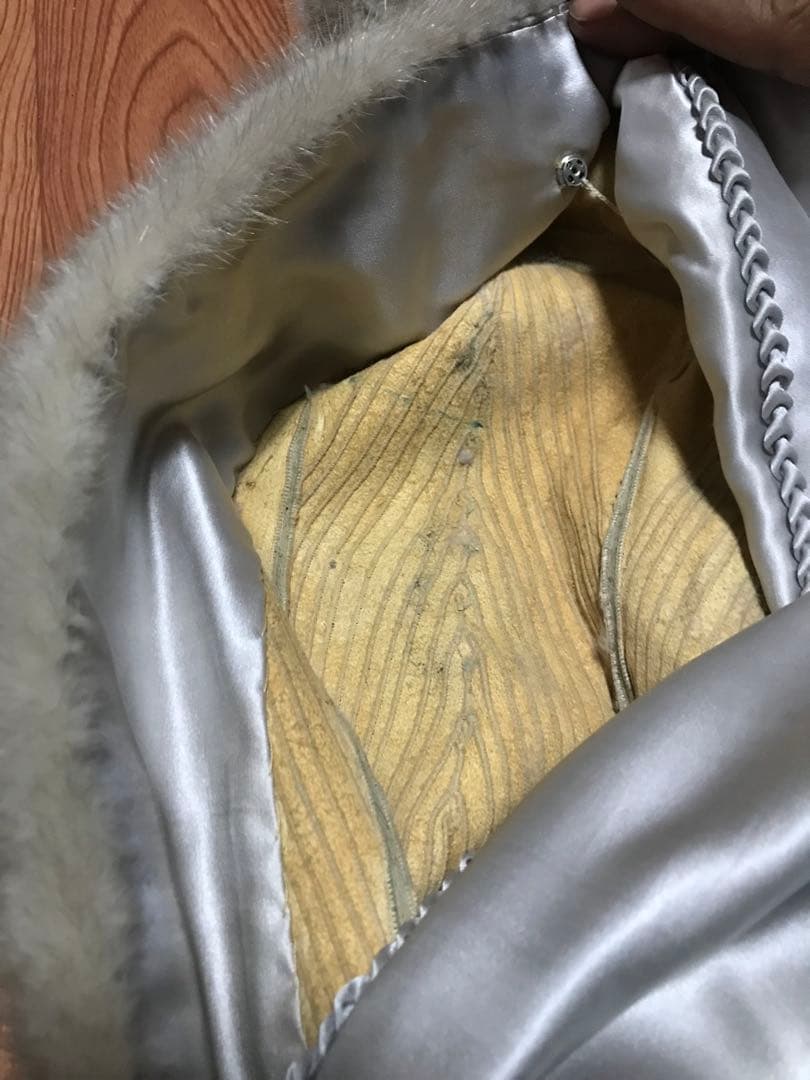 JAMES FONG FUR ミンク リアルファー ストール マフラー グレー系