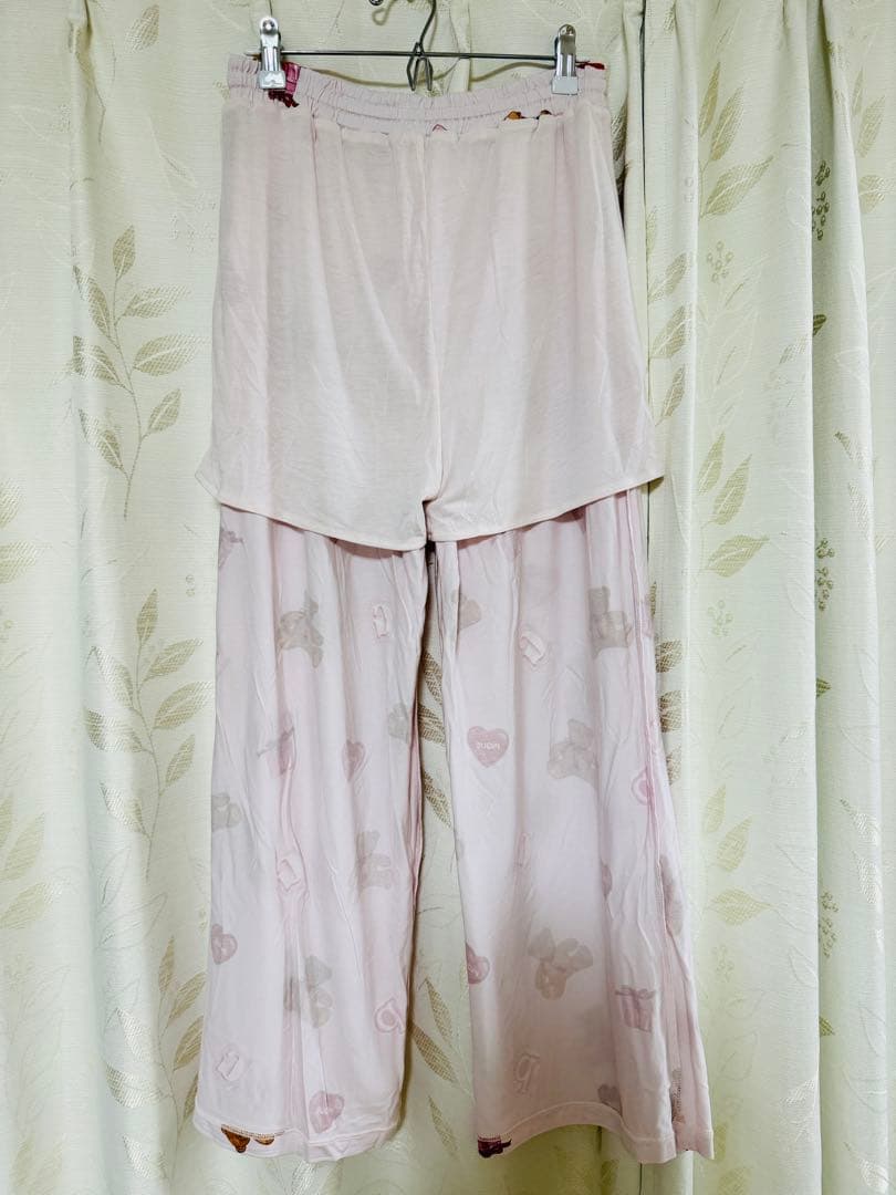 【gelato pique】フェイバリット総柄シャツロングパンツパジャマセット