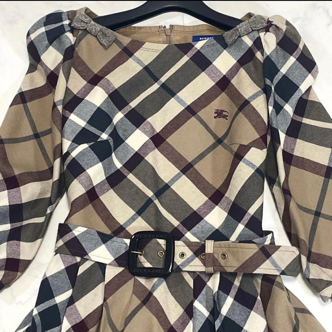 ✨美品✨BURBERRY BLUE LABEL チェック柄ワンピース