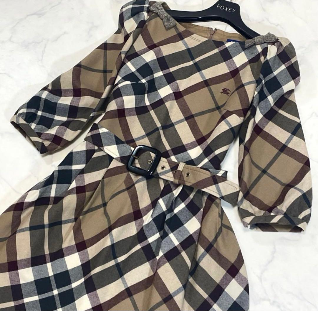 ✨美品✨BURBERRY BLUE LABEL チェック柄ワンピース