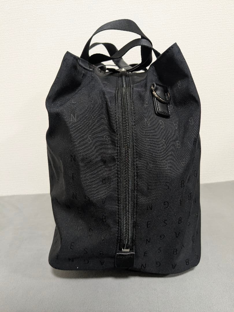 美品✨️agnes b. ナイロン トート 黒 ボストンバッグ 大容量 2way