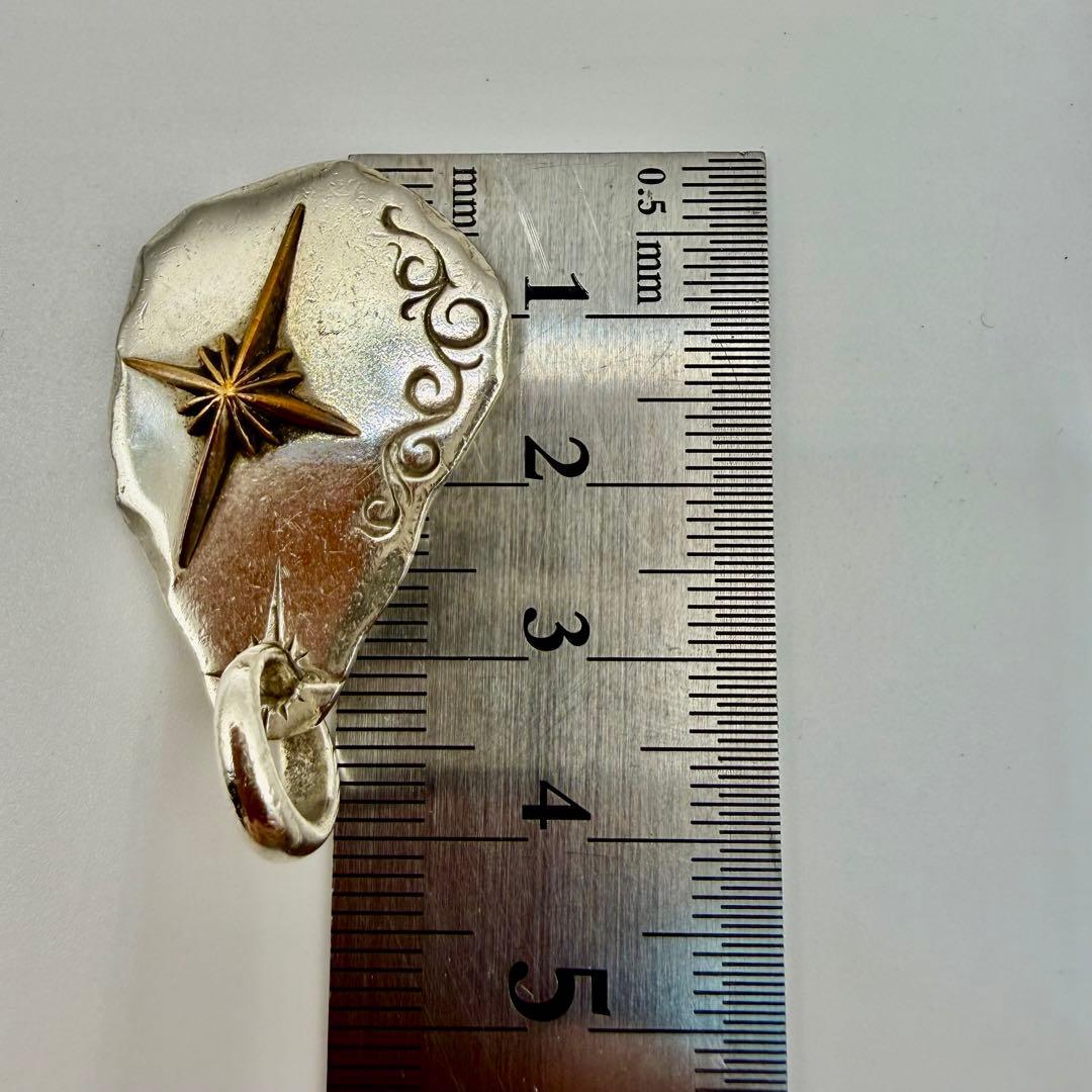 美品　SAAD サンシンボルメタル　タタキ　シルバー925