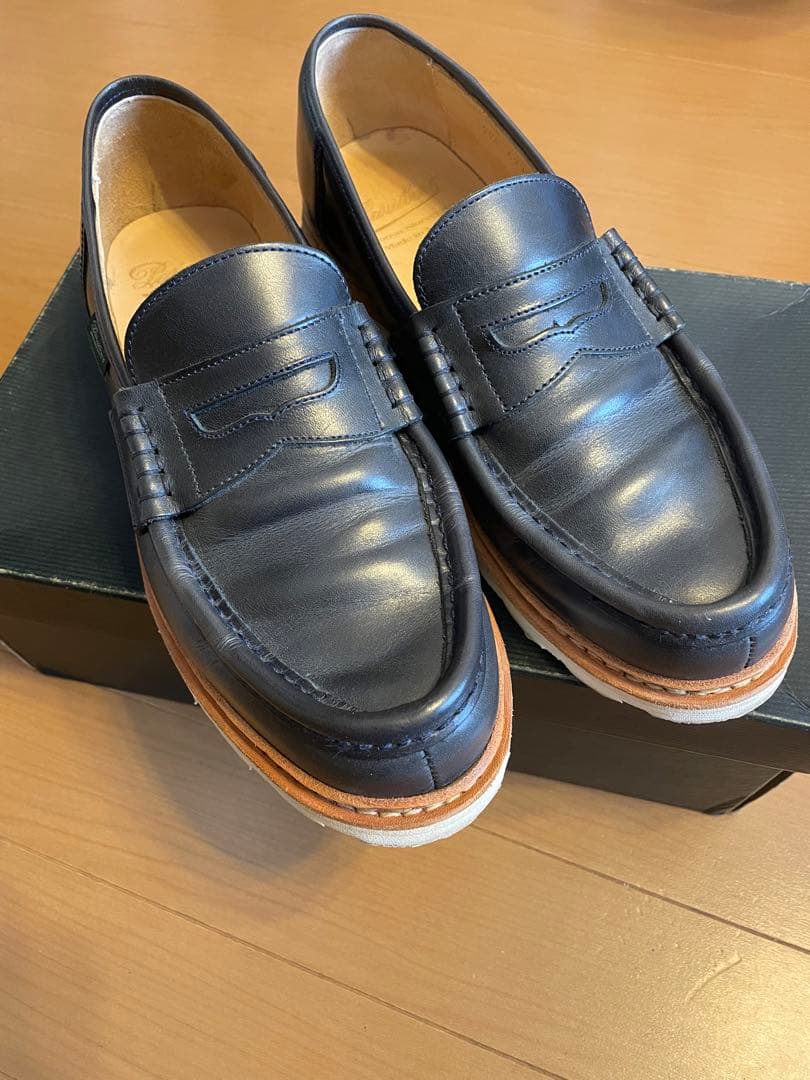 【値下げ中】Paraboot/パラブーツ/REIMS/UK7.5/ネイビー