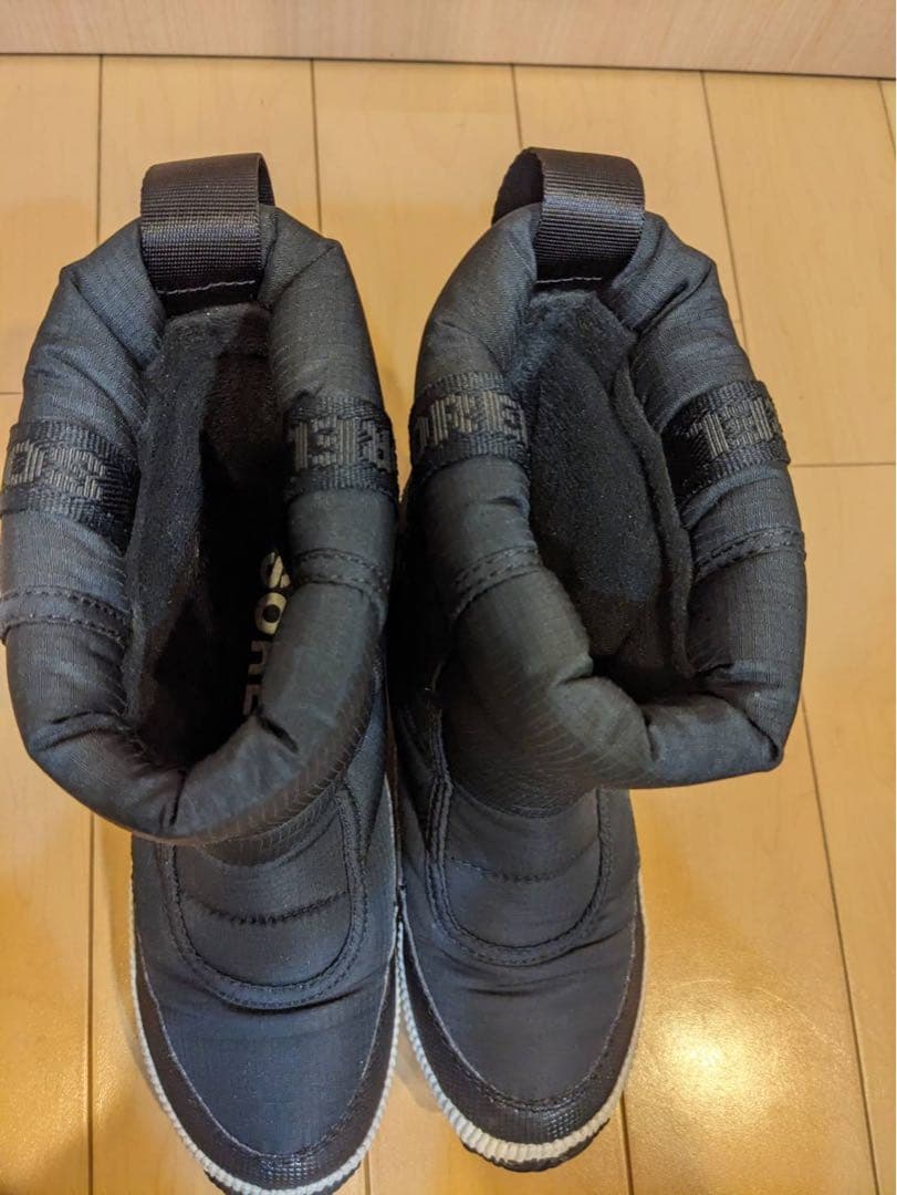 SOREL ブラック ダウンブーツ　24センチ