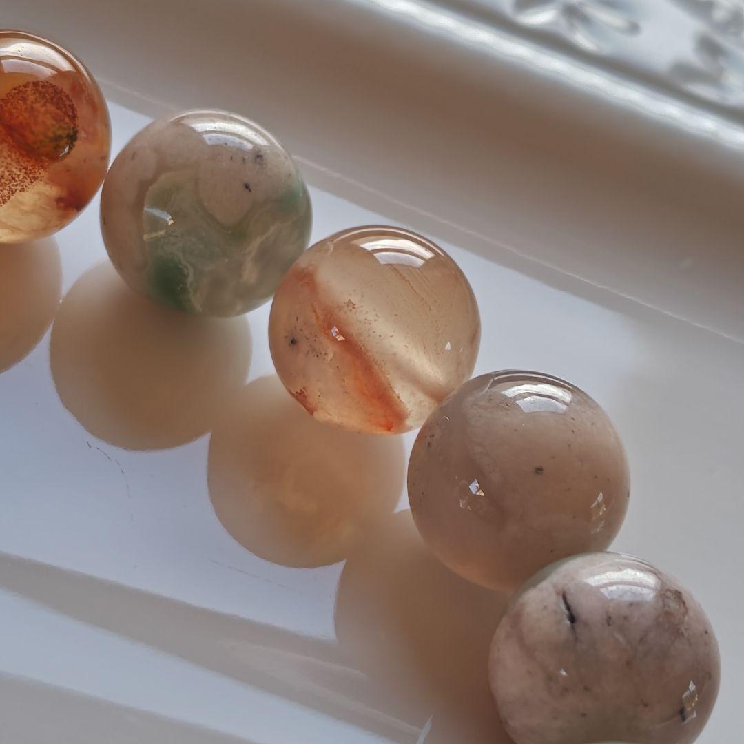 専用です♡新作♡グレー桜瑪瑙どんころ、桜瑪瑙、貝パール