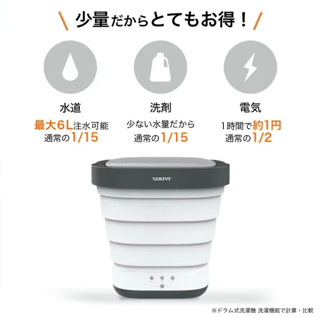 送料込み　コンパクト　折りたたみ　洗濯機　ミニ洗濯機　小型洗濯機　脱水