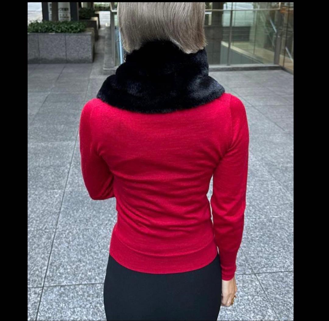 JENNE エコファーマフラー ブラック
