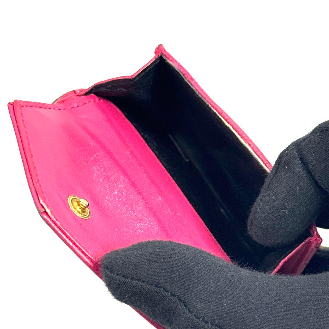 YSL イヴ・サンローラン カサンドラ 三つ折り財布 505118 YSLロゴ