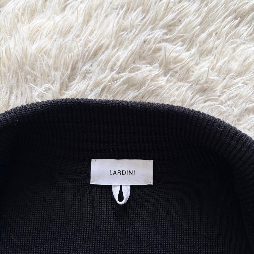 <24AW>LARDINI 最新 ブラック ウール ダブル ジャケット サイズM