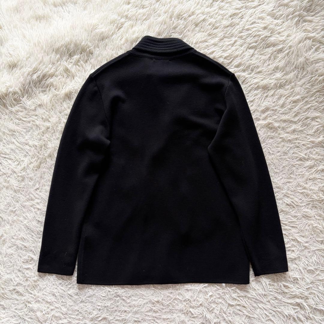 <24AW>LARDINI 最新 ブラック ウール ダブル ジャケット サイズM