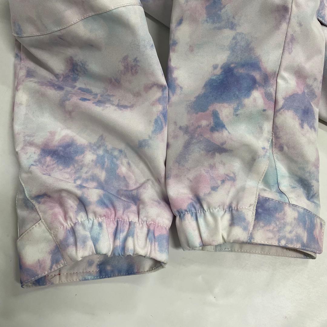 ARBN白×ピンク スキーウェア上下セット 130cm AB33WW1406J③